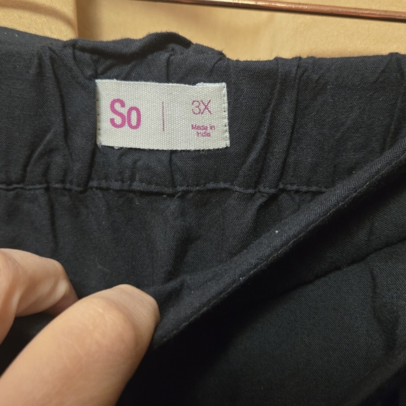 *So 3x Black Skater Skirt With Belt - Picture 4 of 4